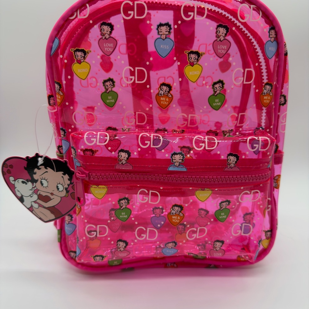 Betty Boop Pattern Backpack - Picture 2 of 3